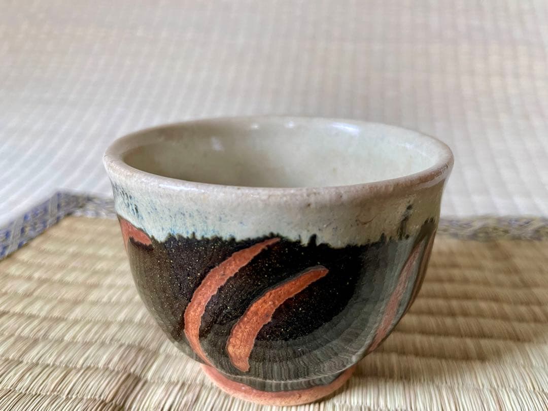 浜田庄司　掛分指描盃