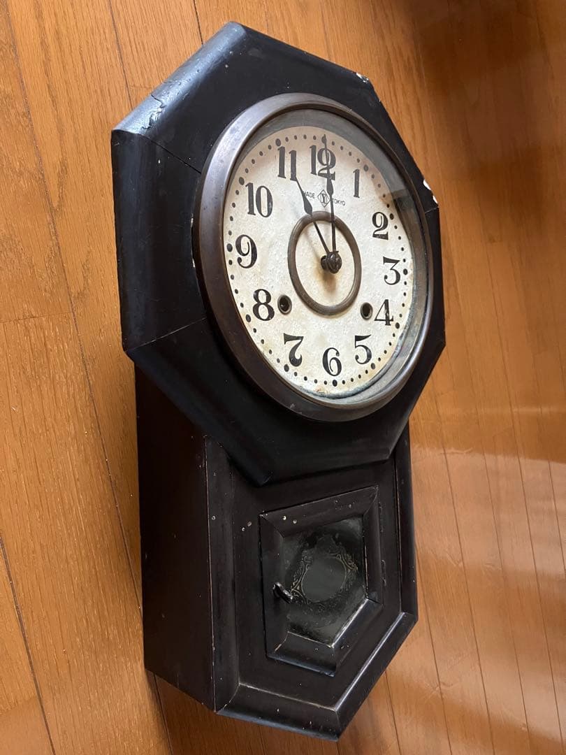 アンティーク柱時計 振り子時計 掛け時計 戦前