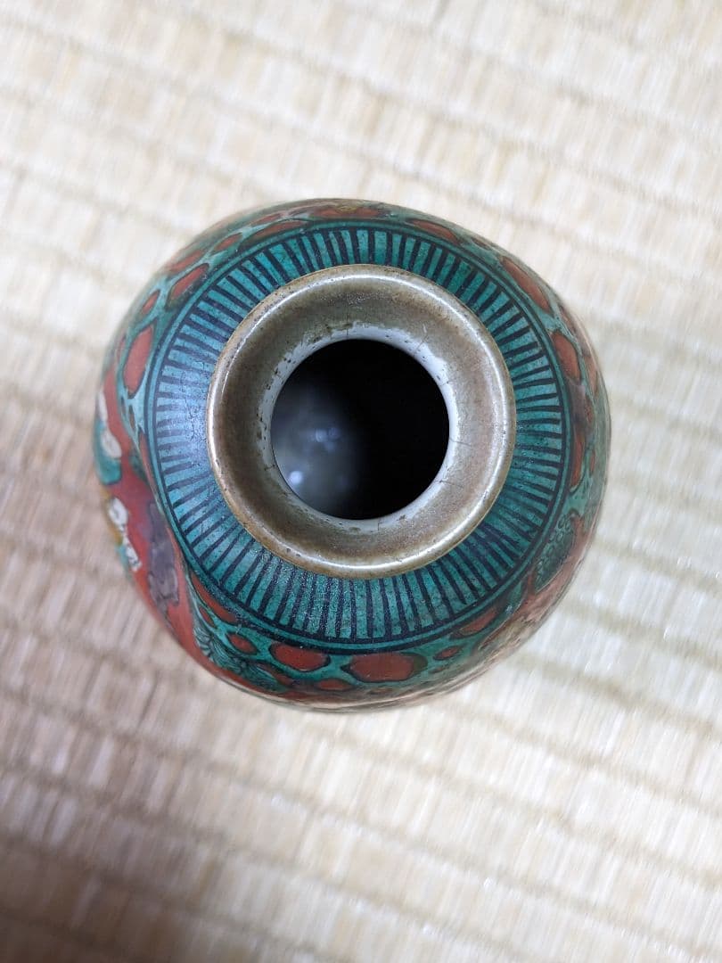 ⭐青木木米 京焼 南画赤絵琴高仙人 徳利 九谷焼 コレクション骨董品アンティーク