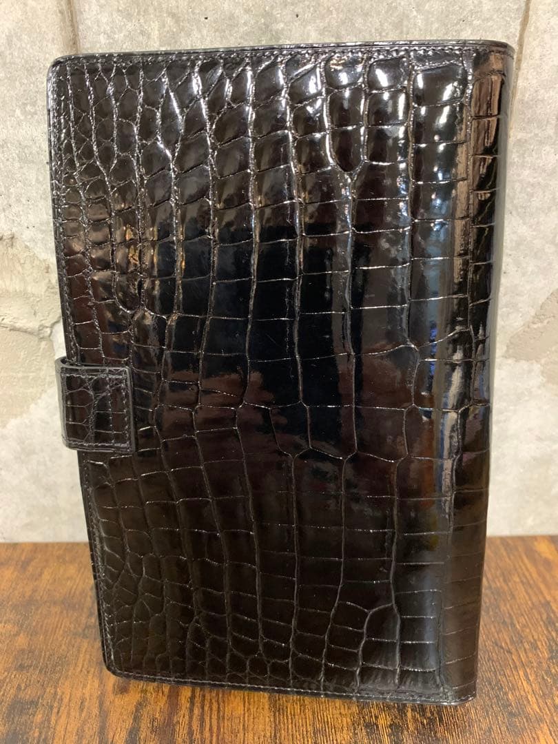 激安早い者勝ち最終ラスト１点ラグジュアリー未使用希少本クロコ　パスポート、カード