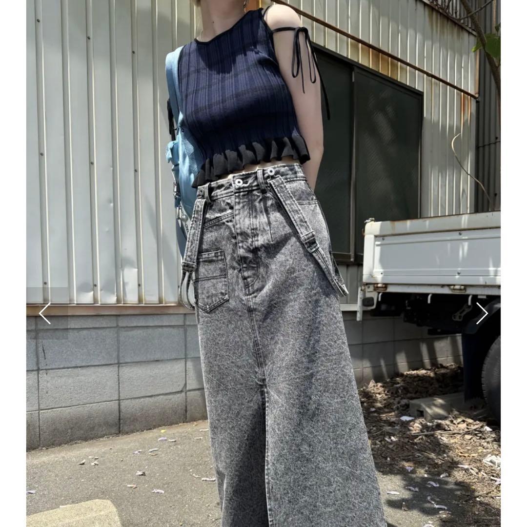 AMERI♡MEDI PURIPURI SHORT KNIT TOP