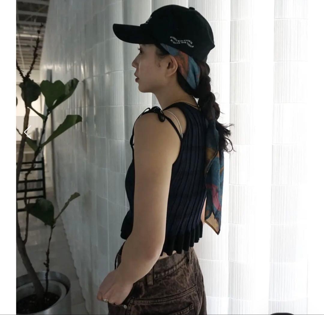 AMERI♡MEDI PURIPURI SHORT KNIT TOP