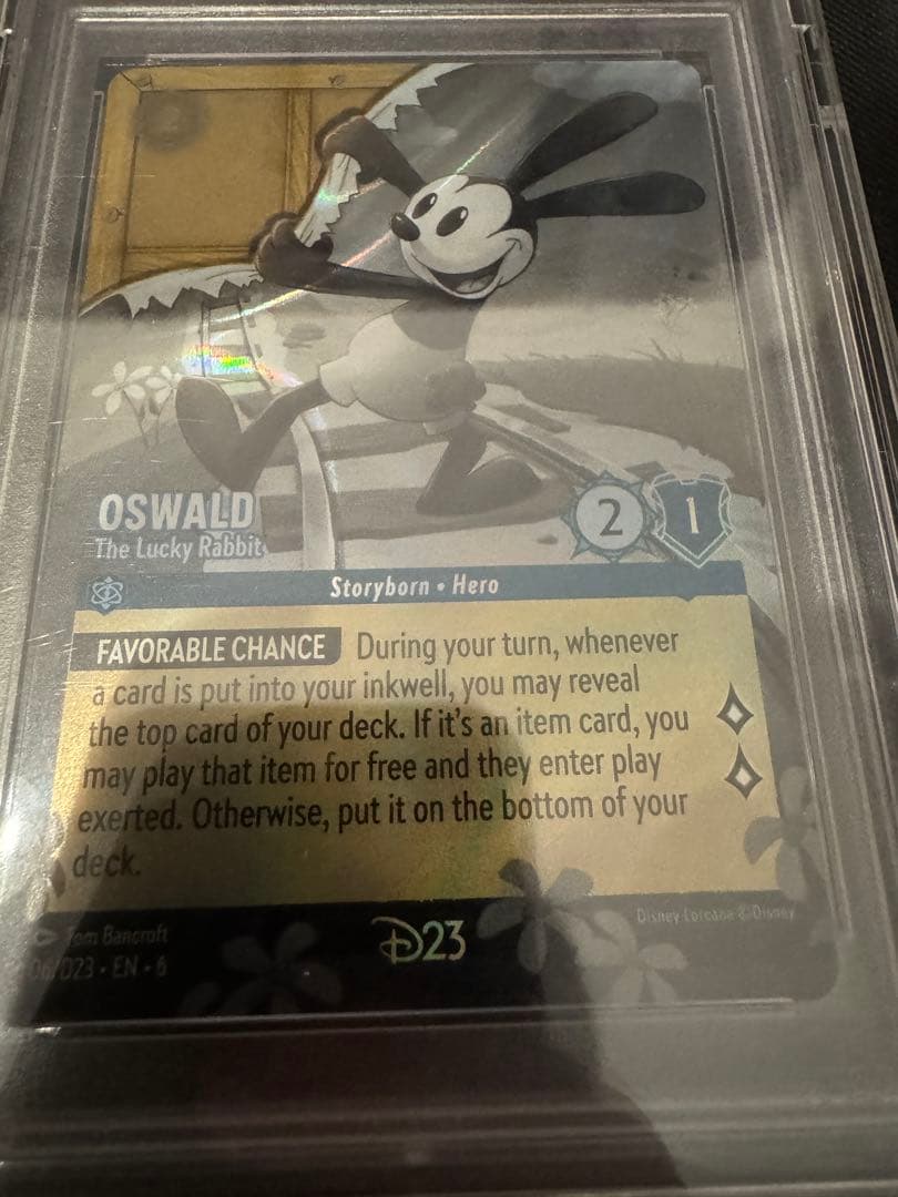PSA10 ディズニー ロルカナ D23 オズワルド ミッキー 2枚セット