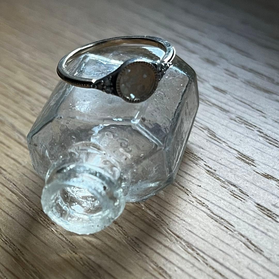 【完売品 美品】アガット シルバー K10 コンビ リング