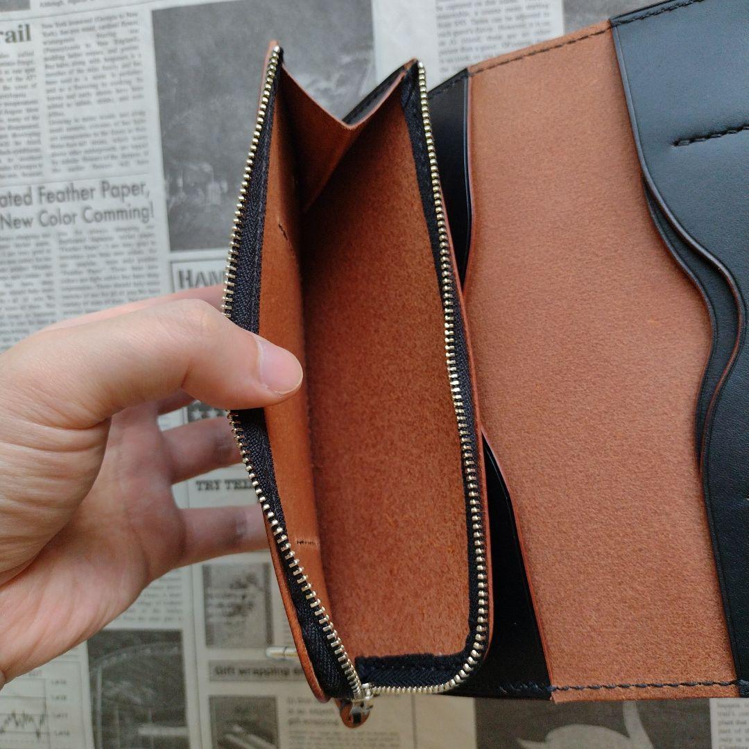 2.5層　ロングトラッカー　ウォレット　茶芯　栃木レザー