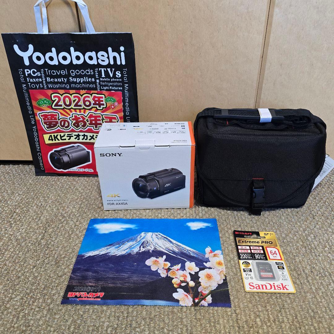 ★新品 SONY 4Kビデオカメラ FDR-AX45A★