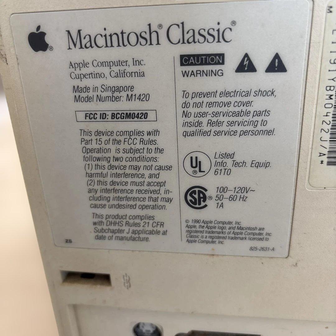 Macintosh Classic デスクトップPC現状渡し