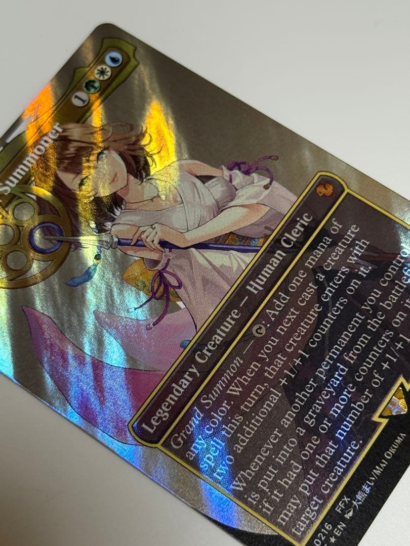 大召喚士、ユウナ　英語　サージ　FOIL