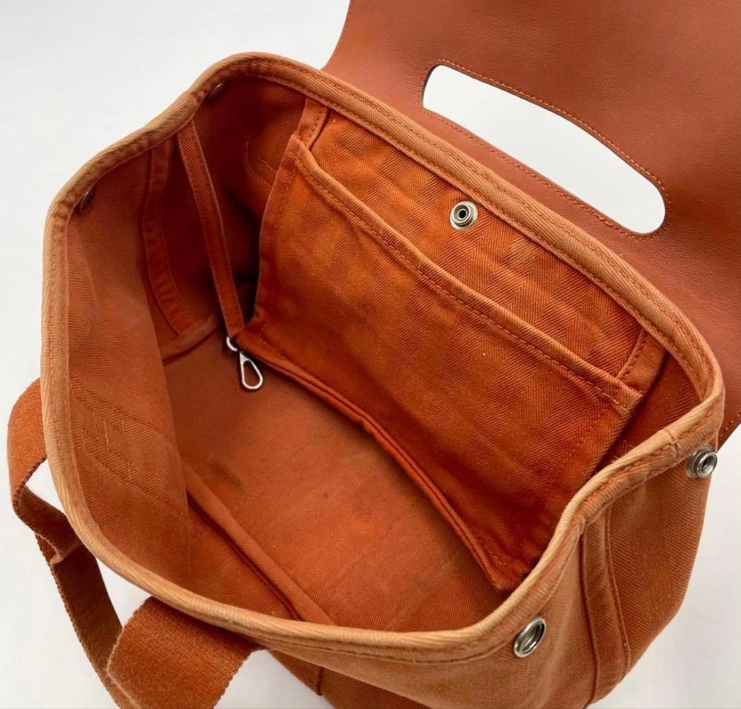 HERMES エルメス ヴァルパライソ pm ハンドバッグ トート オレンジ