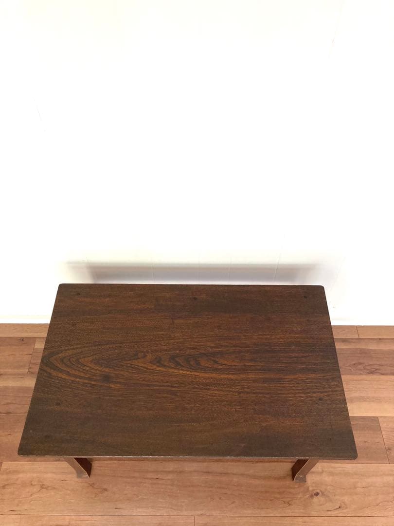 【メンテ済】アンティークの木製文机　ローテーブル　昭和レトロ　テレビ台