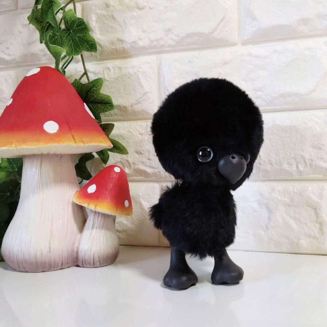 ぬいぐるみ✽アートドール✽カラスのかーくん✽中サイズ