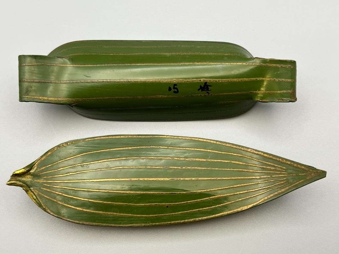 茶道具　乾漆　笹舟　香合　中川正斎　共箱　漆芸　夏　川遊び　茶会　稽古　ささぶね