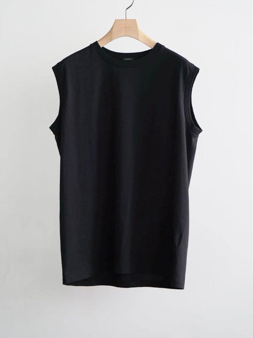 COMOLI コモリ コットンジャージノースリーブ4 B01-05011