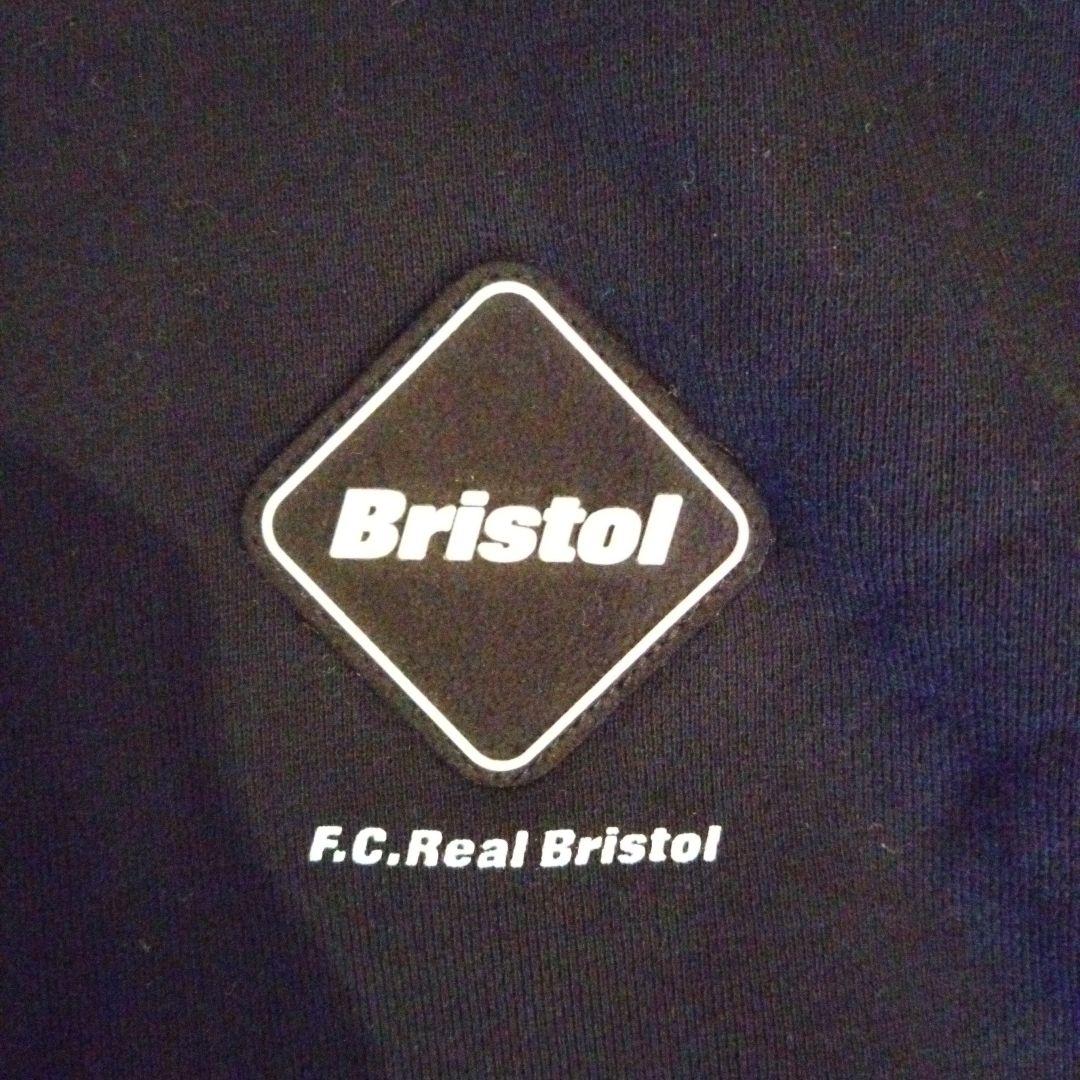 LEATHER APPLIQUE SWEAT HOODIE fcrb　黒　L