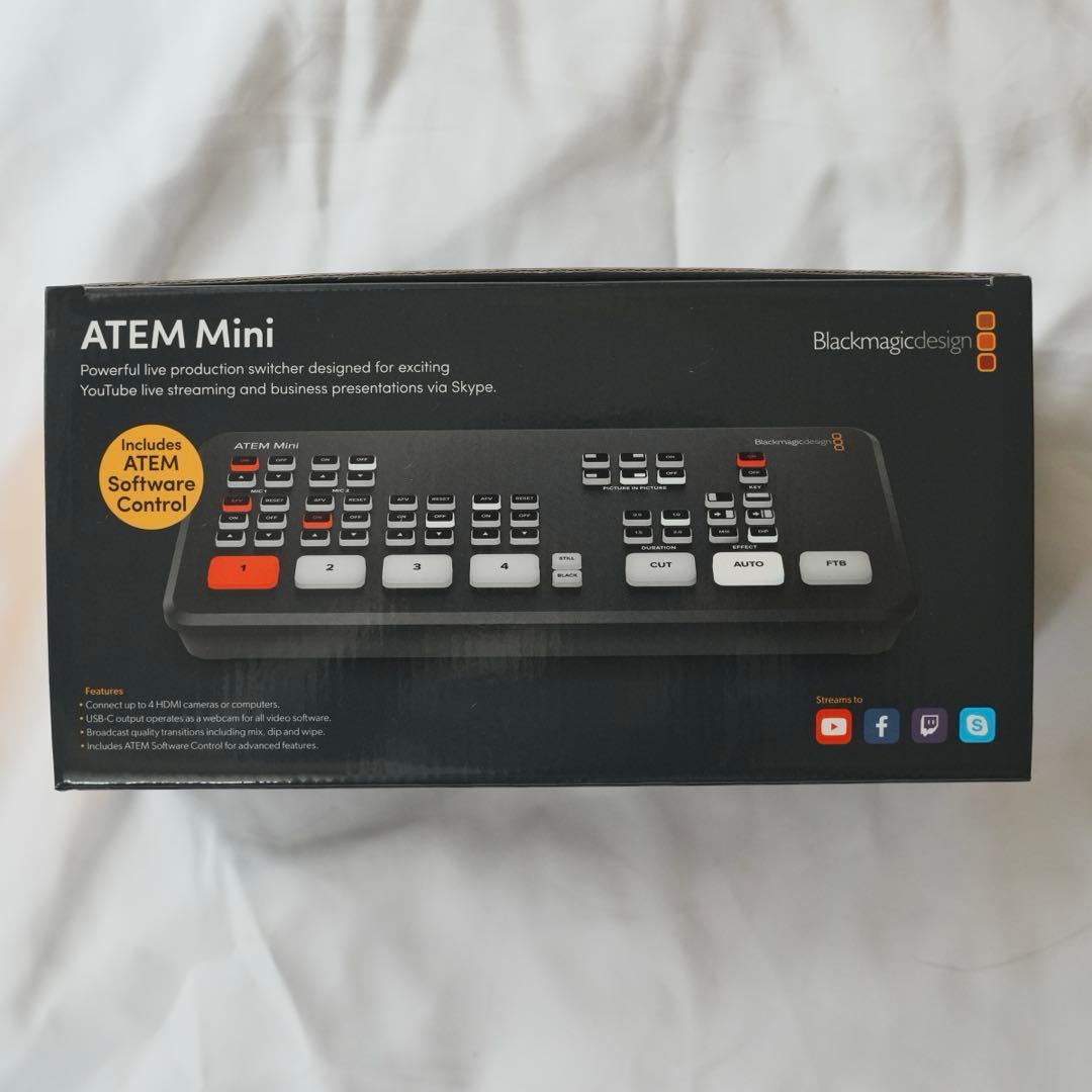 ATEM Mini Blackmagic design外箱付属品