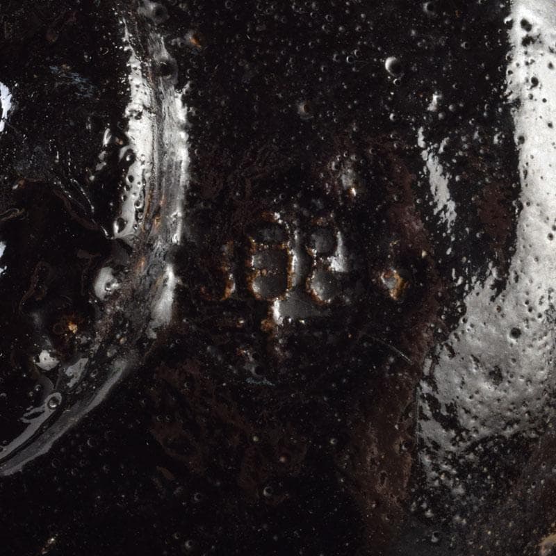 茶道具　楽吉左衛門　黒楽茶碗　時代箱付　V　9156