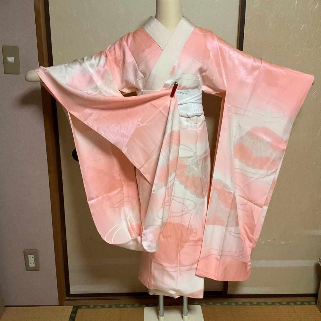 【未使用】振袖　ベビーピンク　百花繚乱