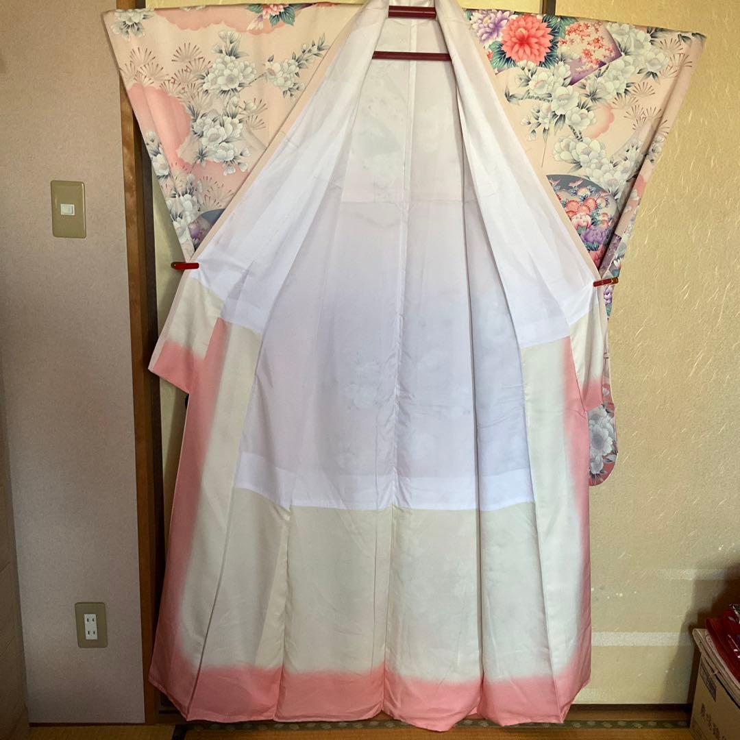 【未使用】振袖　ベビーピンク　百花繚乱