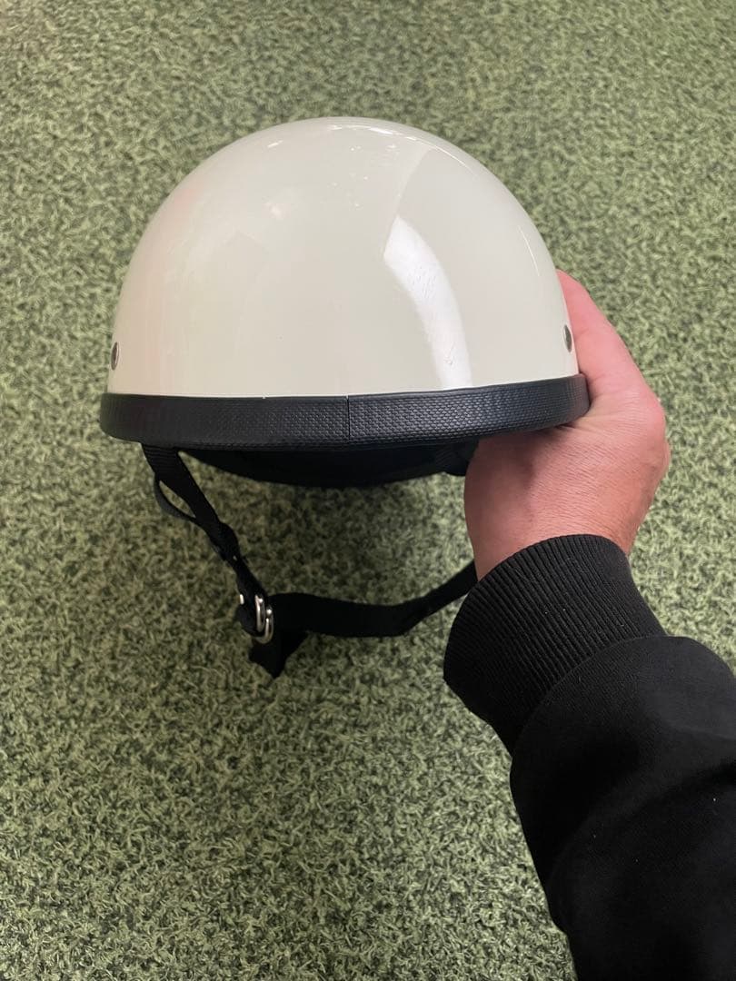 USAジョッキー アイボリー ハーフヘルメット