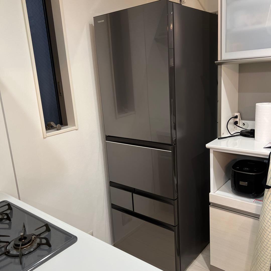 TOSHIBA東芝ノンフロン冷凍冷蔵庫GR-W470GZL(ZH)2024年製