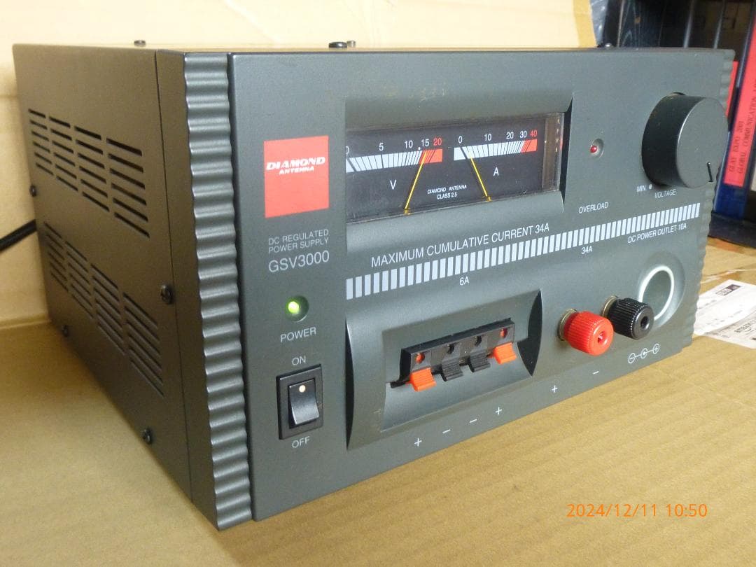 DIAMOND　34A　大型トランス式安定化電源　美品