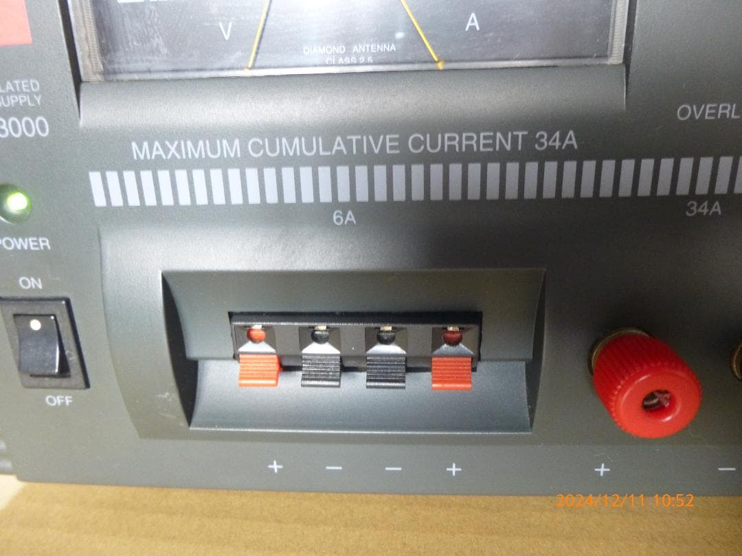 DIAMOND　34A　大型トランス式安定化電源　美品