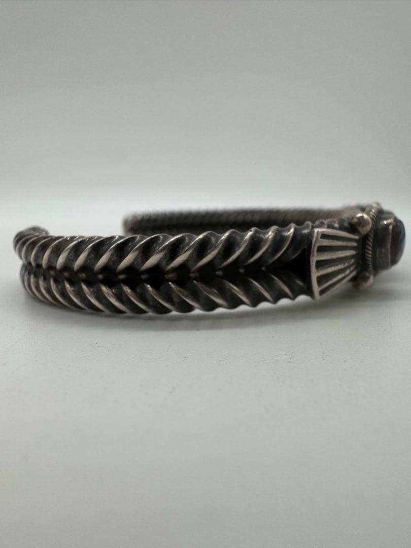 Navajo:ナバホ族 Donovan Cadman作 3連ターコイズ バングル