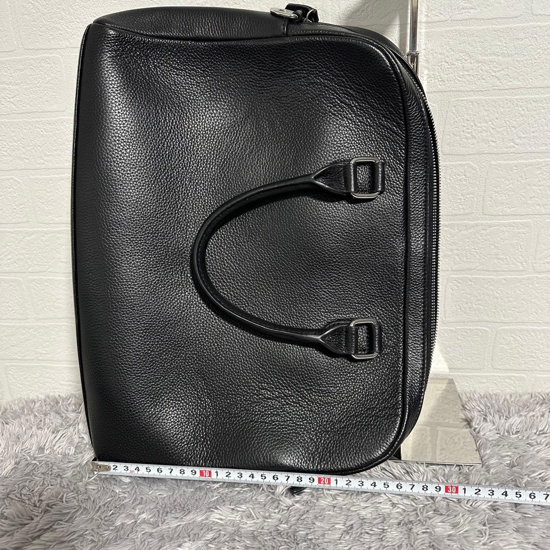 未使用級美品　MURA ムラ　ビジネスバッグ　ブラック　黒　レザー