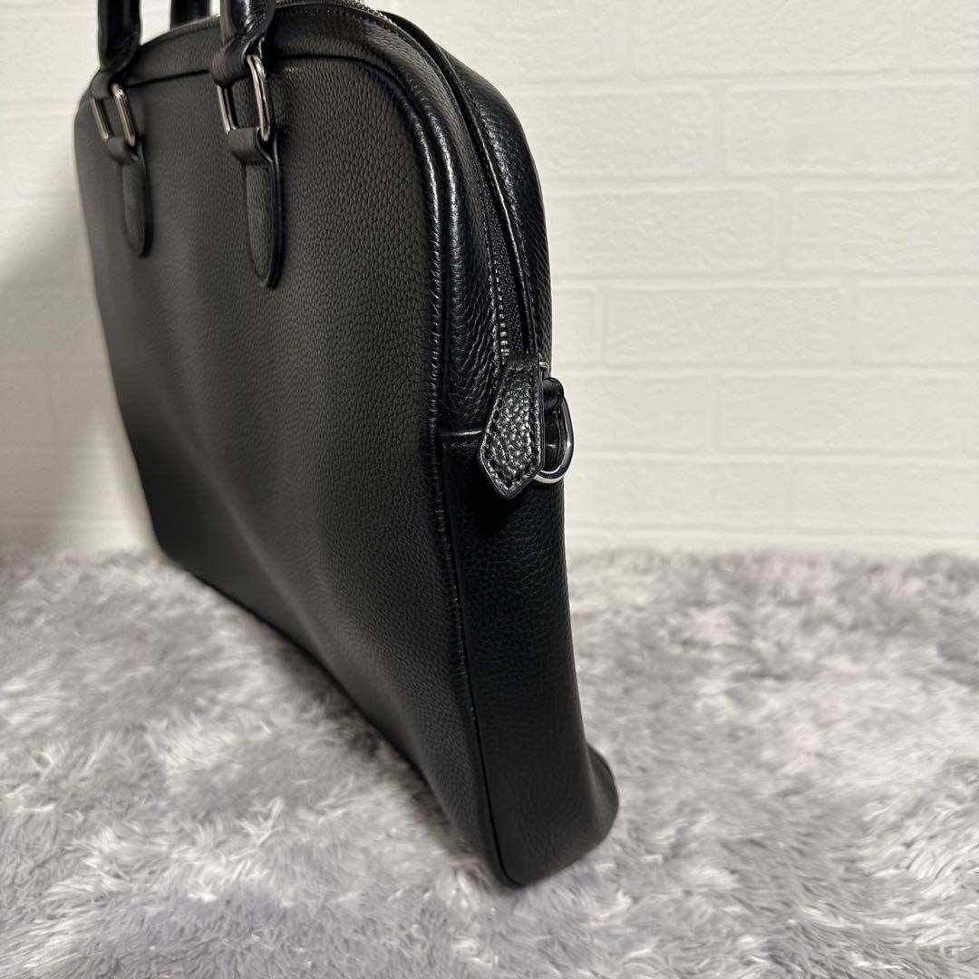 未使用級美品　MURA ムラ　ビジネスバッグ　ブラック　黒　レザー