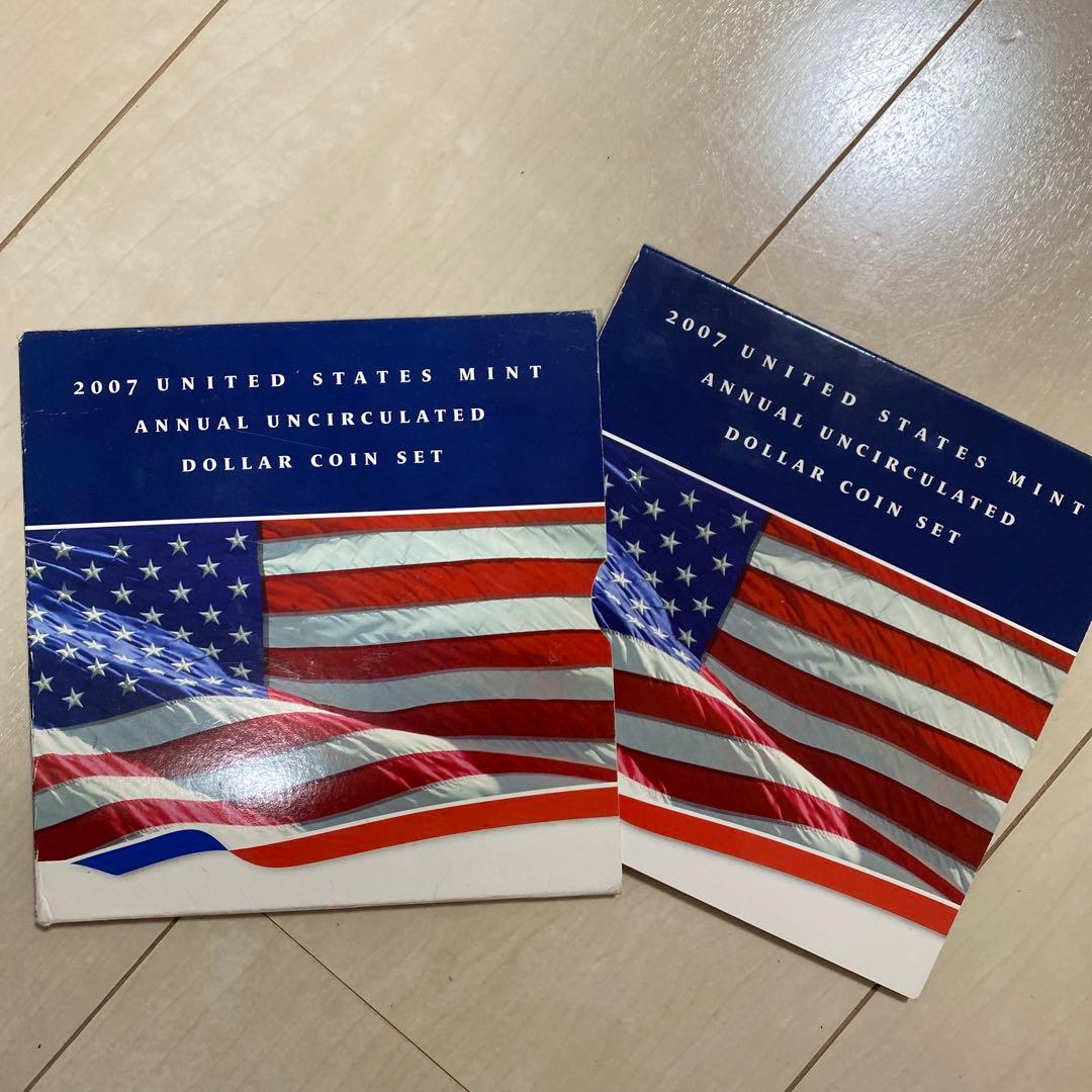 激レア 2007年 米国造幣局発行 未流通ドル硬貨セット