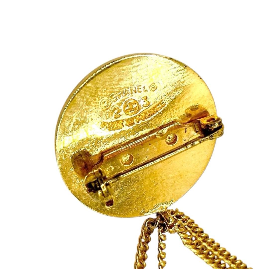美品✨CHANEL シャネル　ブローチ　ココマーク　バッグ　マトラッセ　ゴールド