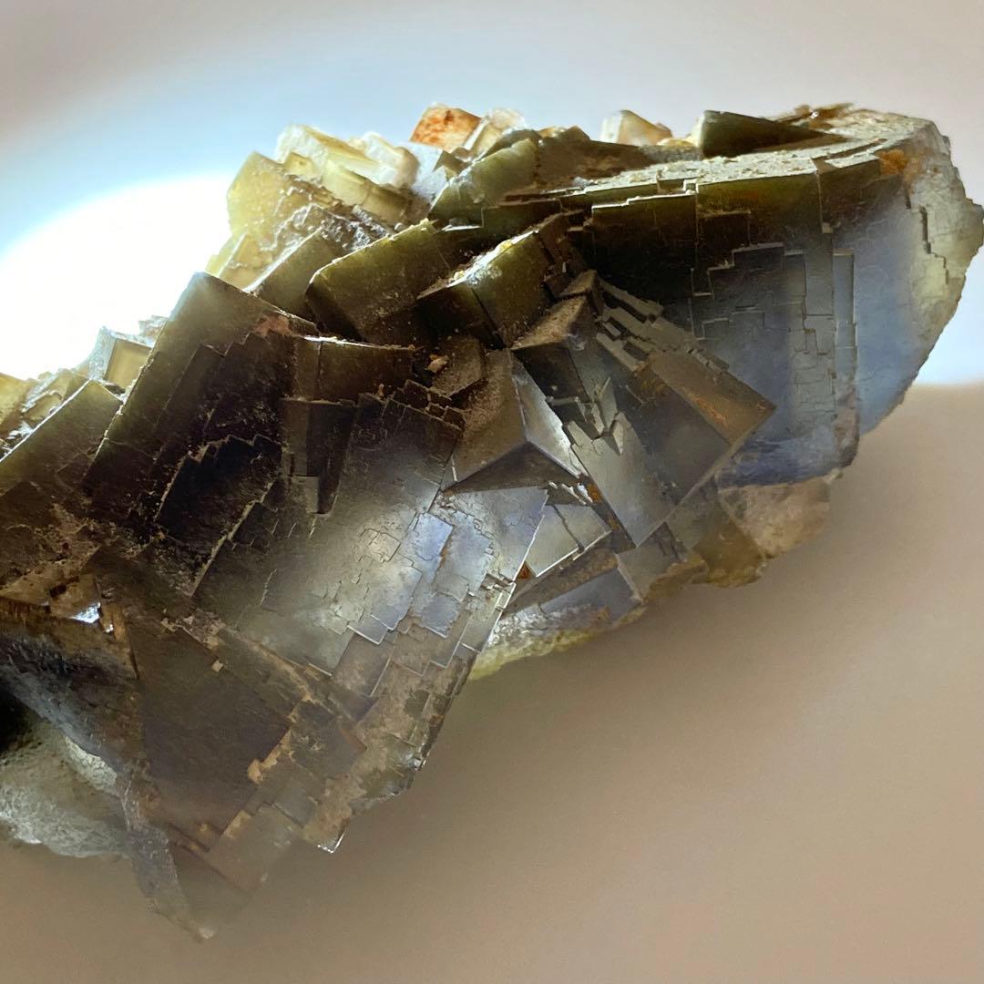 イリデッセンス　フローライト　9cm　酸化被膜　鉱物標本　原石　天然石　ストーン