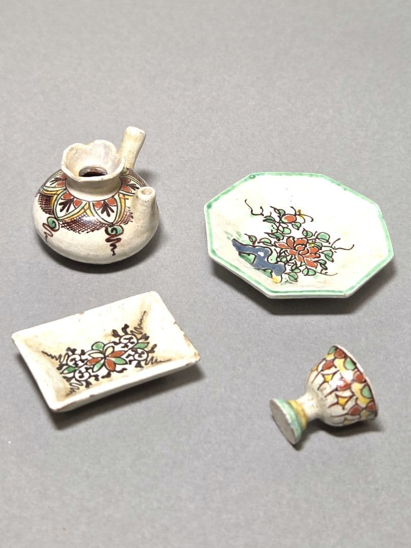 古い小さな雛道具　食器　お供え物　いろいろ