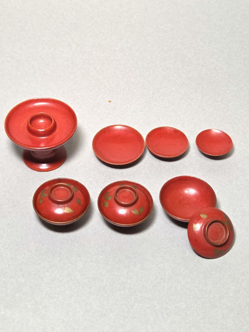 古い小さな雛道具　食器　お供え物　いろいろ