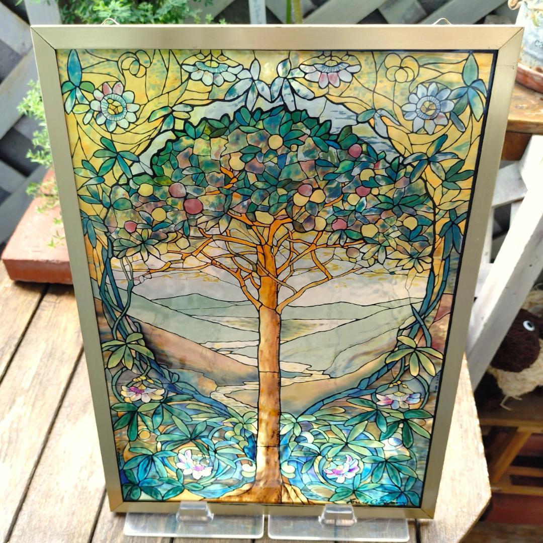 ルイスCティファニー ステンドグラスTree of Lifeグラスマスターズ社