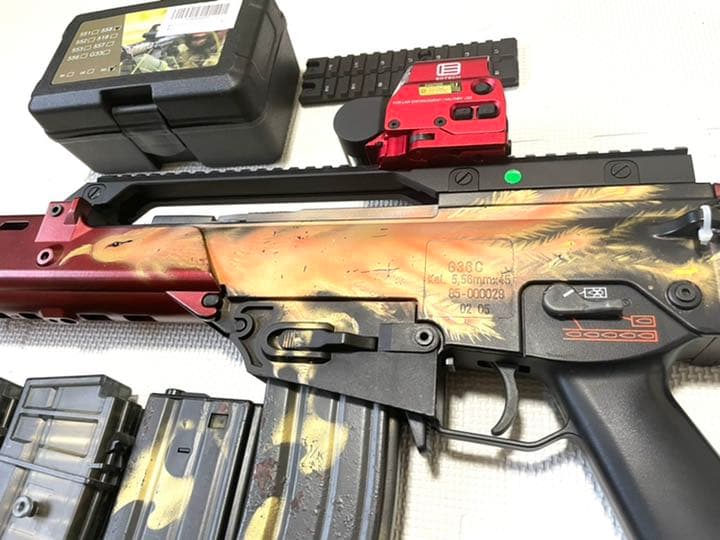 G36c 東京マルイ　フェニックスペイント　荒野行動スキン　ホロサイト付