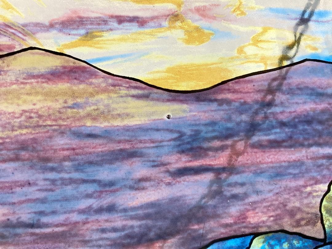 自然の風景 ステンドグラス グラスマスターズ ランドスケープ 円形