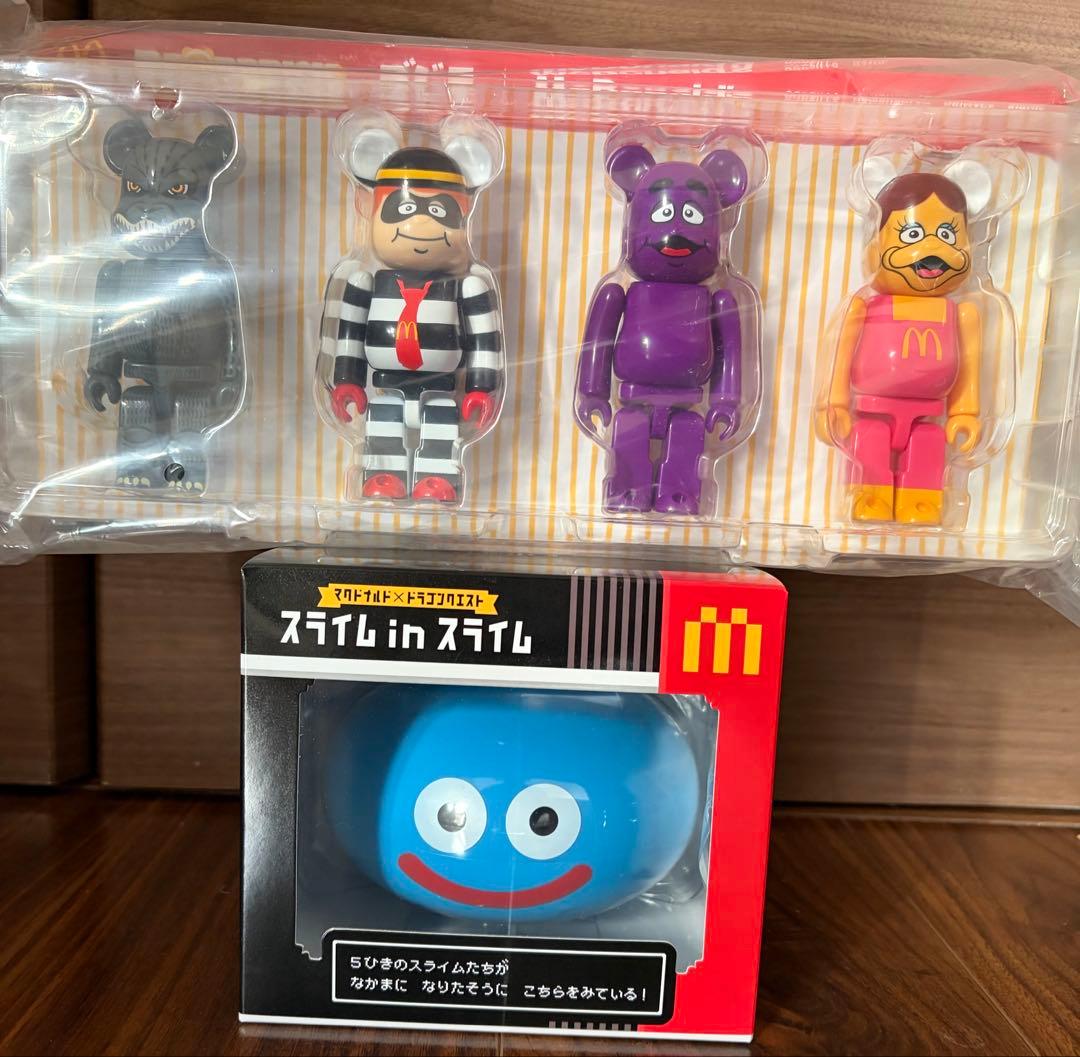 マクドナルド ゴジラ ベアブリック ドラゴンクエスト　セット　未開封