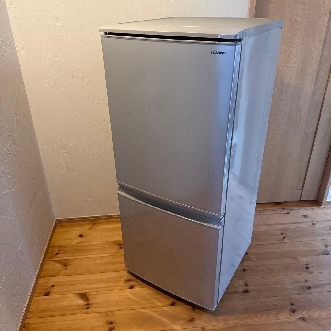 SHARP シャープ SJ-D14D-S 2ドア 冷蔵庫 137L 2018年製