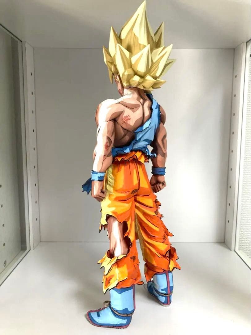 ドラゴンボール フィギュア リペイント 超サイヤ人 孫悟空 二次元彩色 SMSP