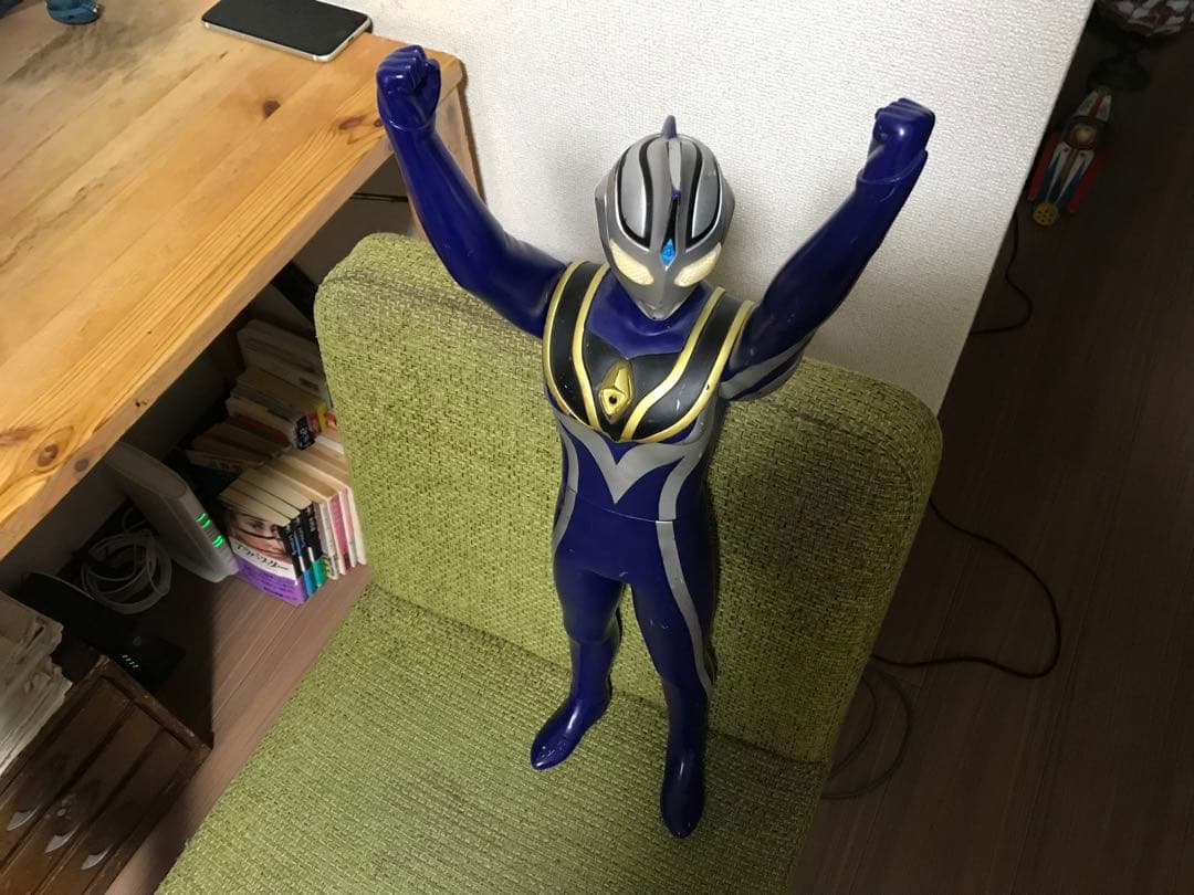 ウルトラマン アグル身長巨大な50cmソフビバンダ日本製です