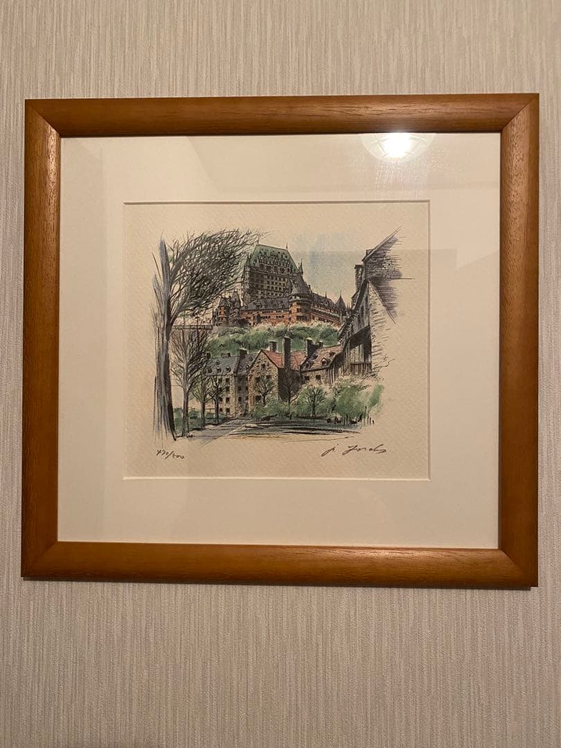 さらにお値下中【送料無料】絵画 ジェームス・フォード シャトー・フロンテナック