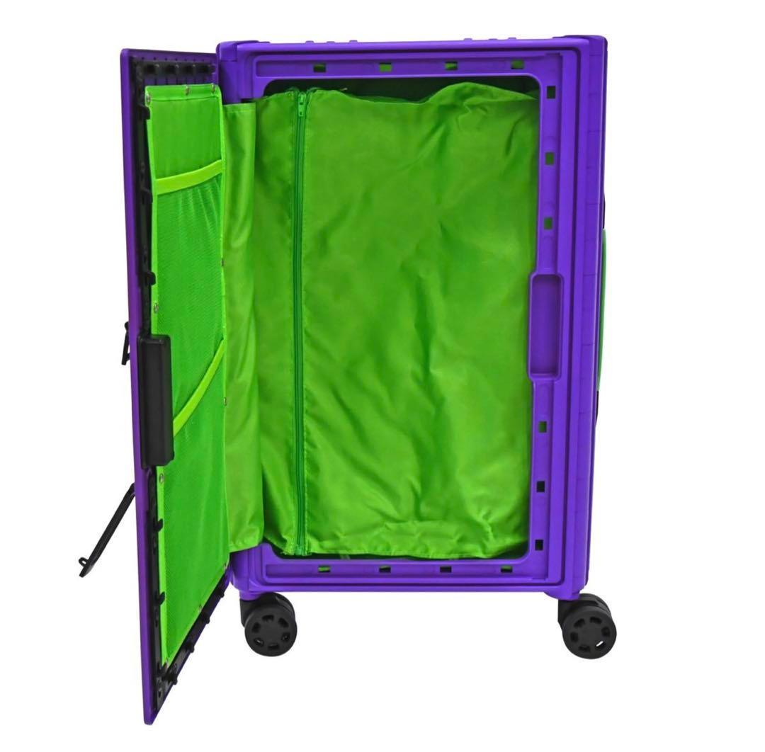 エヴァンゲリオンAT.FIELDコラボバージョン折り畳みキャリーケース　パープル