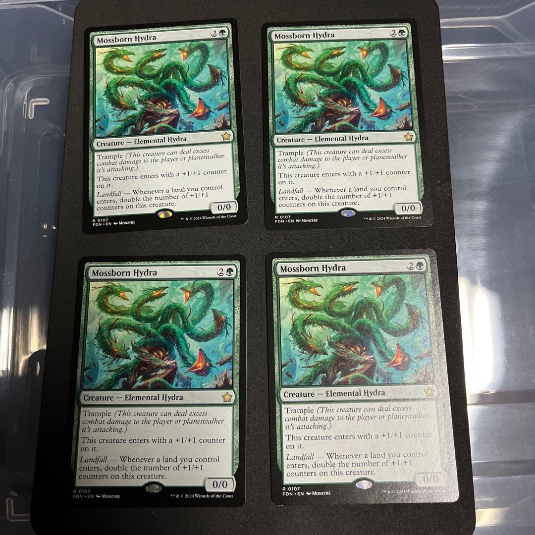 苔生まれのハイドラ　4枚セット