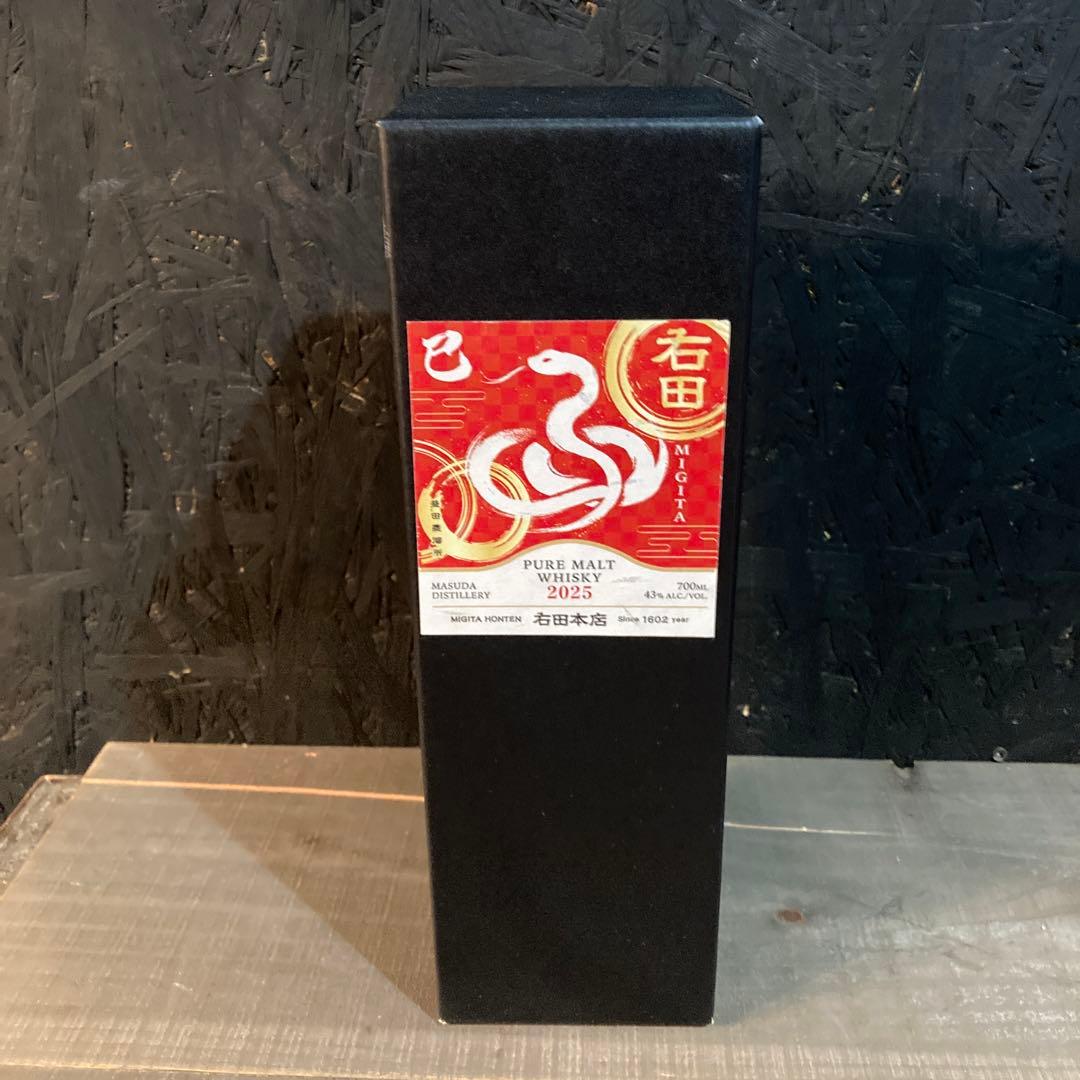 右田 ピュアモルトウイスキー 2025年 巳年ラベル　700ml 島根限定