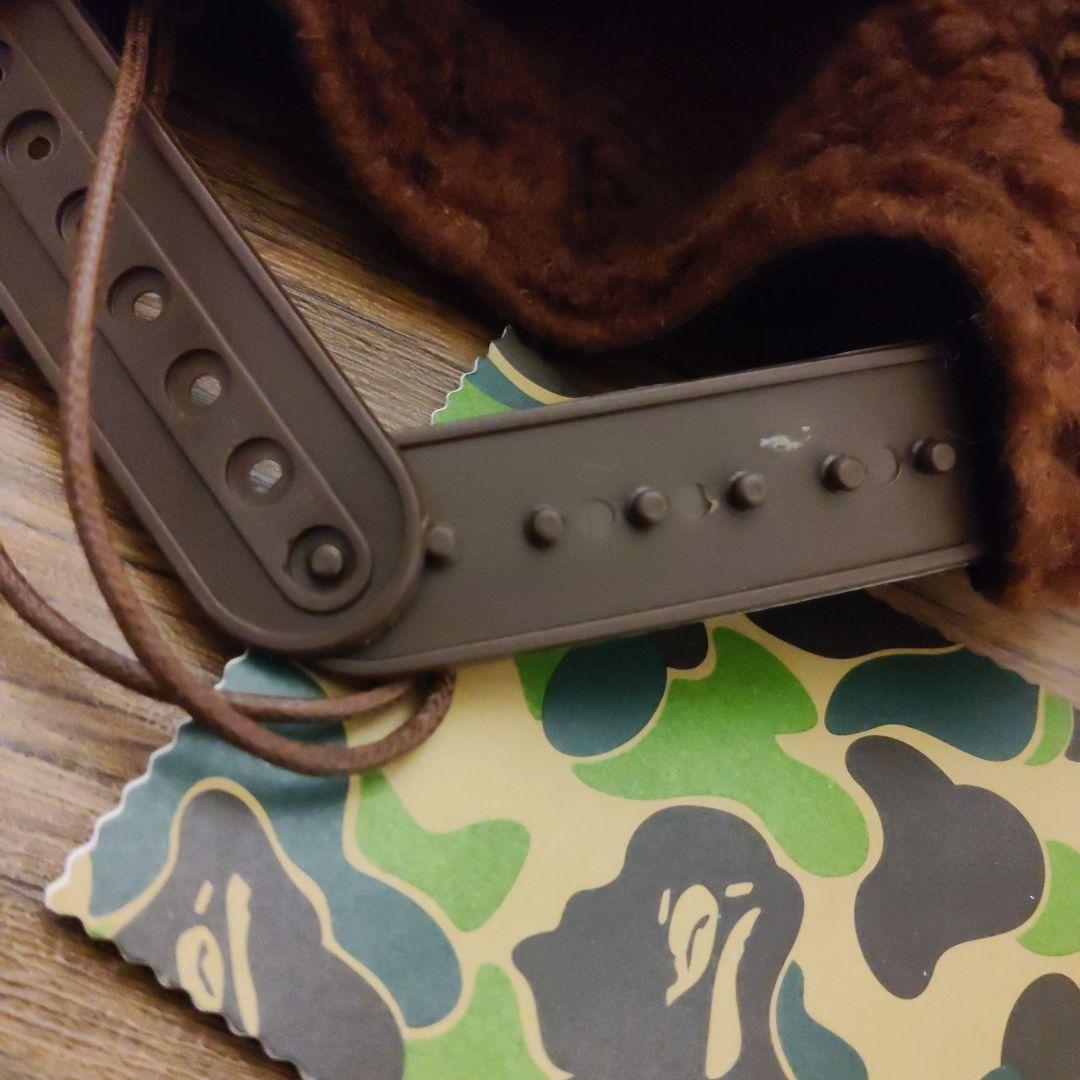 APE BAPE MILO FACE ボア フリース キャップ ポンポン付 新品