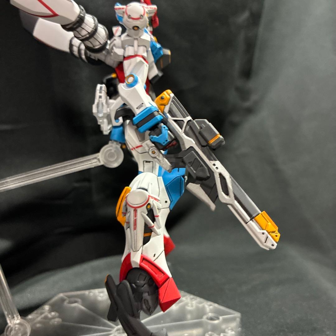 HG ジークアクス　塗装　完成品　＋ジャイアントガトリングセット