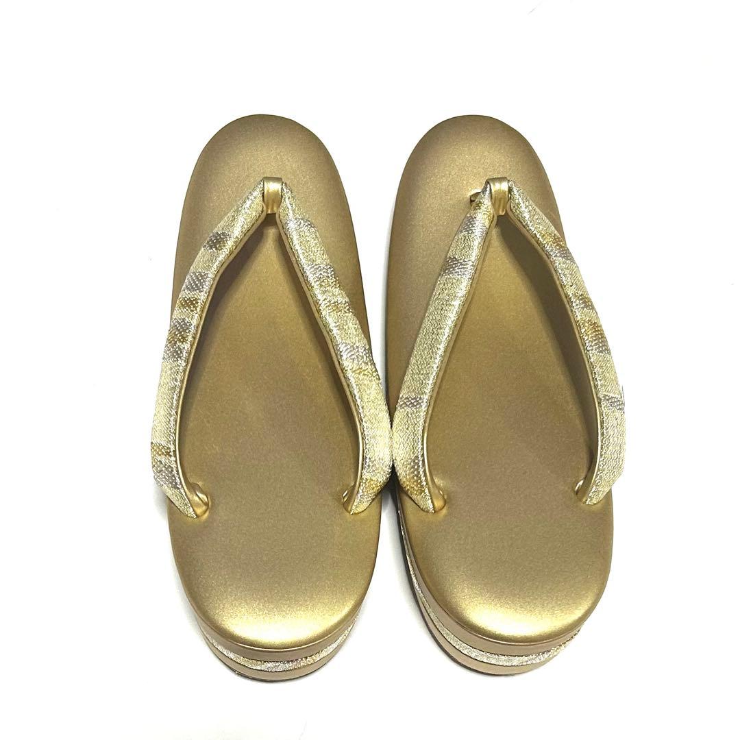 【新品級美品】伊と忠　和装バッグ草履セット　三層　フォーマル　成人式　M〜L