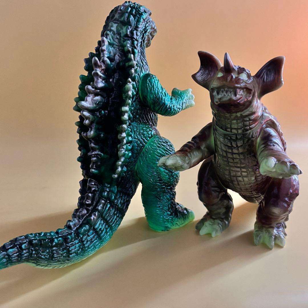 M1号 GMK ゴジラ・バラゴン 蓄光 セット販売品 後藤彩色所カスタム