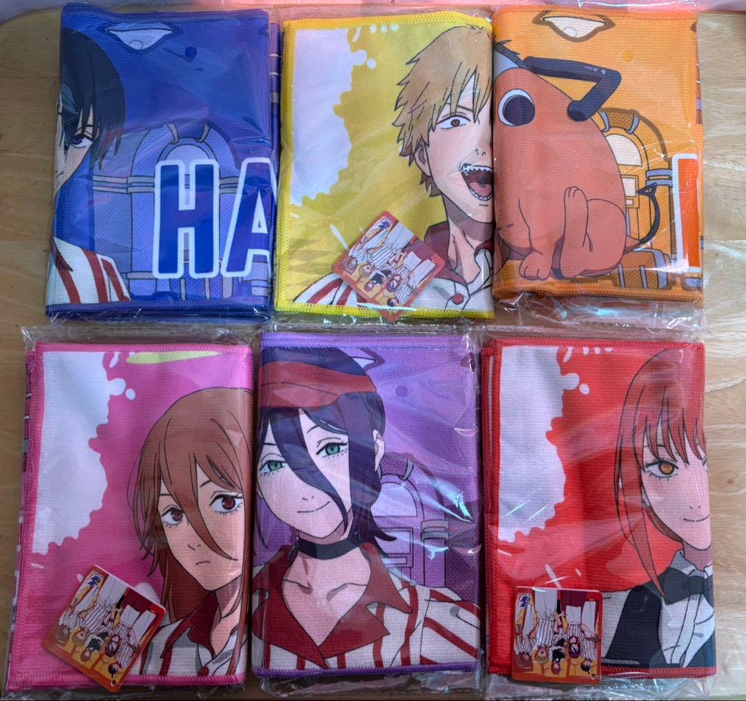 ラウンドワン限定　チェンソーマン　マフラータオル コンプリート